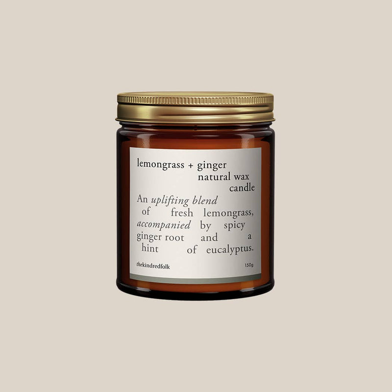 Lemongrass & Ginger rapeseed-coconut wax candle
