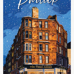 Partick, Glasgow A4 travel poster print