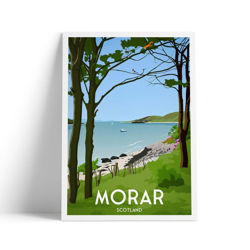 Morar A4 travel poster print