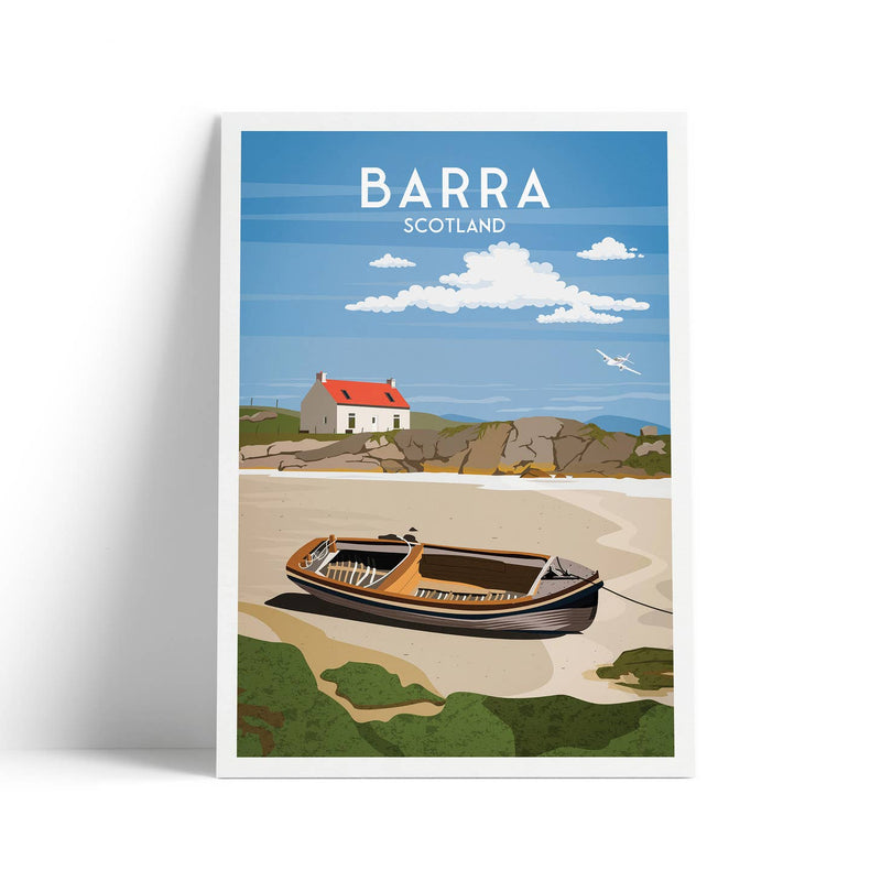 Barra A4 travel poster print