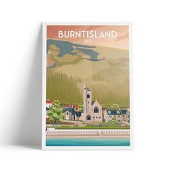 Burntisland A4 travel poster print