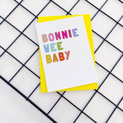 Bonnie wee baby card