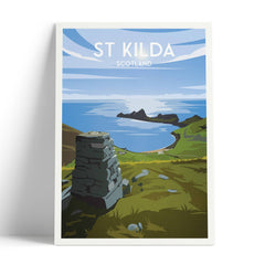 St. Kilda A4 travel poster print