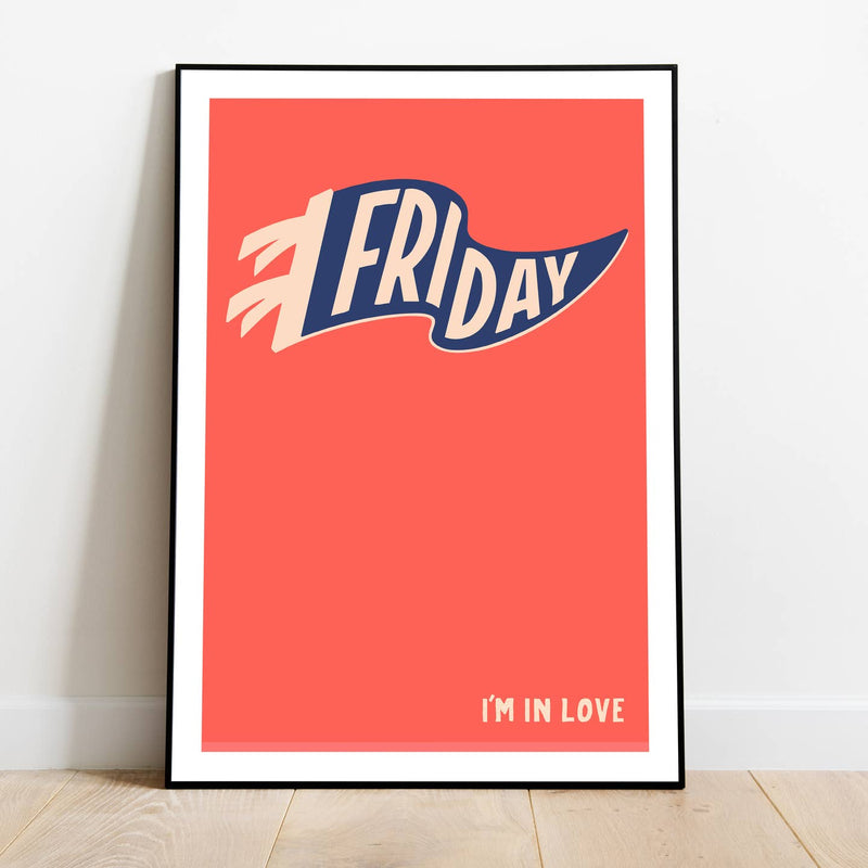 The Cure Friday I'm in Love A5 print