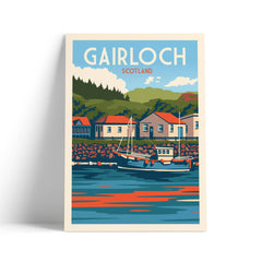 Gairloch A4 travel poster print