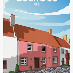 Culross, Fife A4 travel poster print