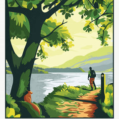 West Highland Way Milngavie to Fort William A4 travel poster print
