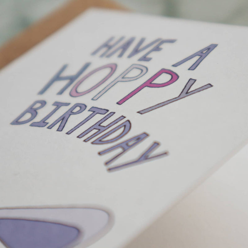 Have a hoppy birthday card