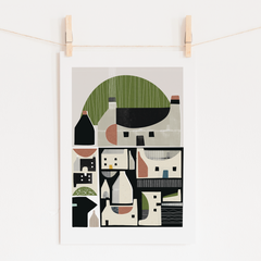'Wee Houses' limited edition A5 print