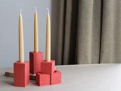 Building block cube candle holders