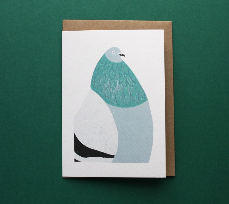 Pigeon greetings card