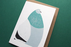 Pigeon greetings card