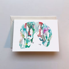 Merry Christmas watercolour card (3 colours available)