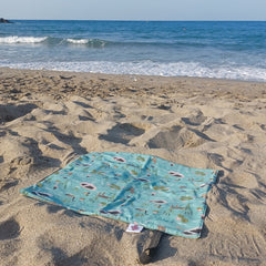 Waterproof sit mat - wild swimming print