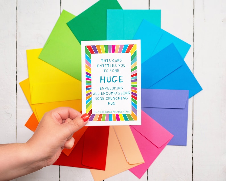 This card entitled you to one huge hug...card