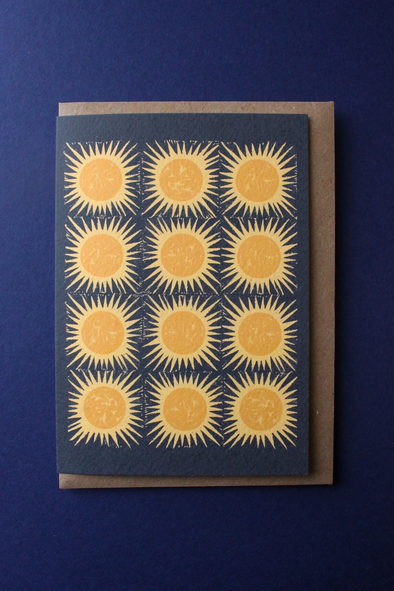 'Winter Sun' card