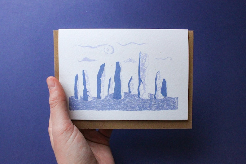 'Calanais' standing stones card