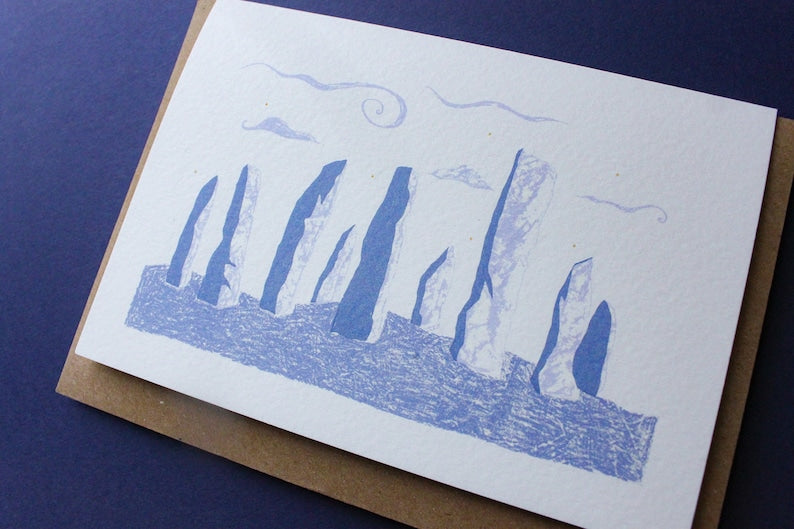 'Calanais' standing stones card