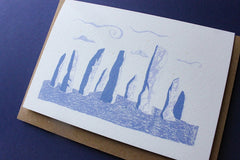 'Calanais' standing stones card