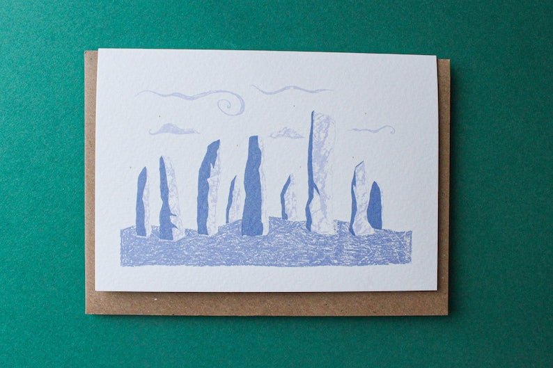 'Calanais' standing stones card