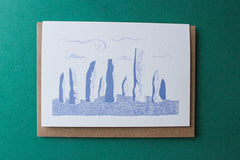 'Calanais' standing stones card