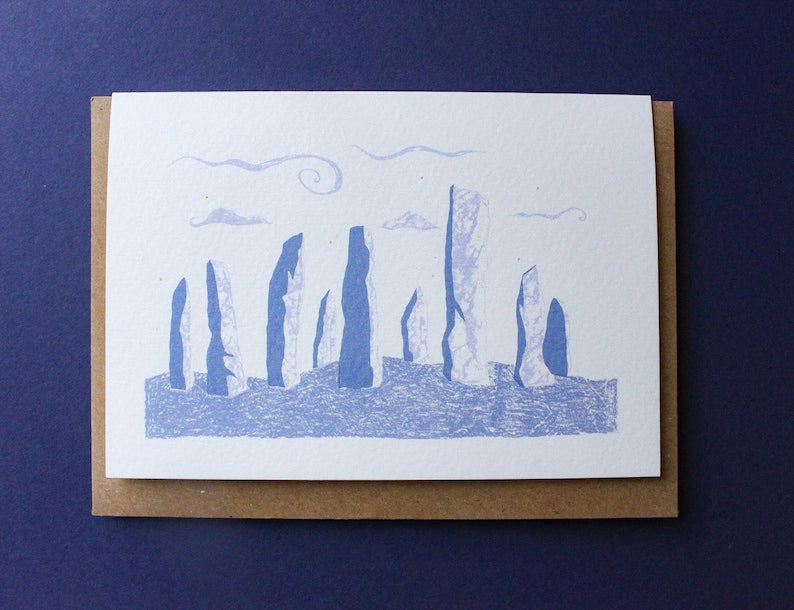 'Calanais' standing stones card