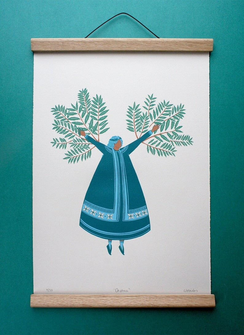 'Daphne' limited edition A3 screen print