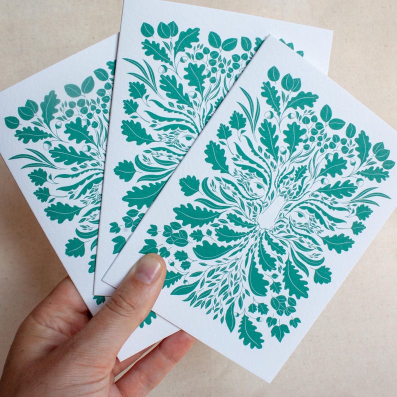 'Green Man' card