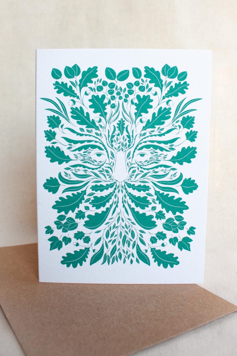 'Green Man' card