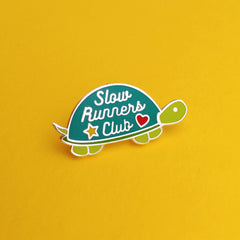 Slow runners club enamel pin