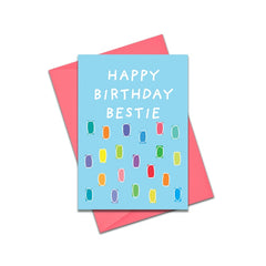 Happy birthday bestie card