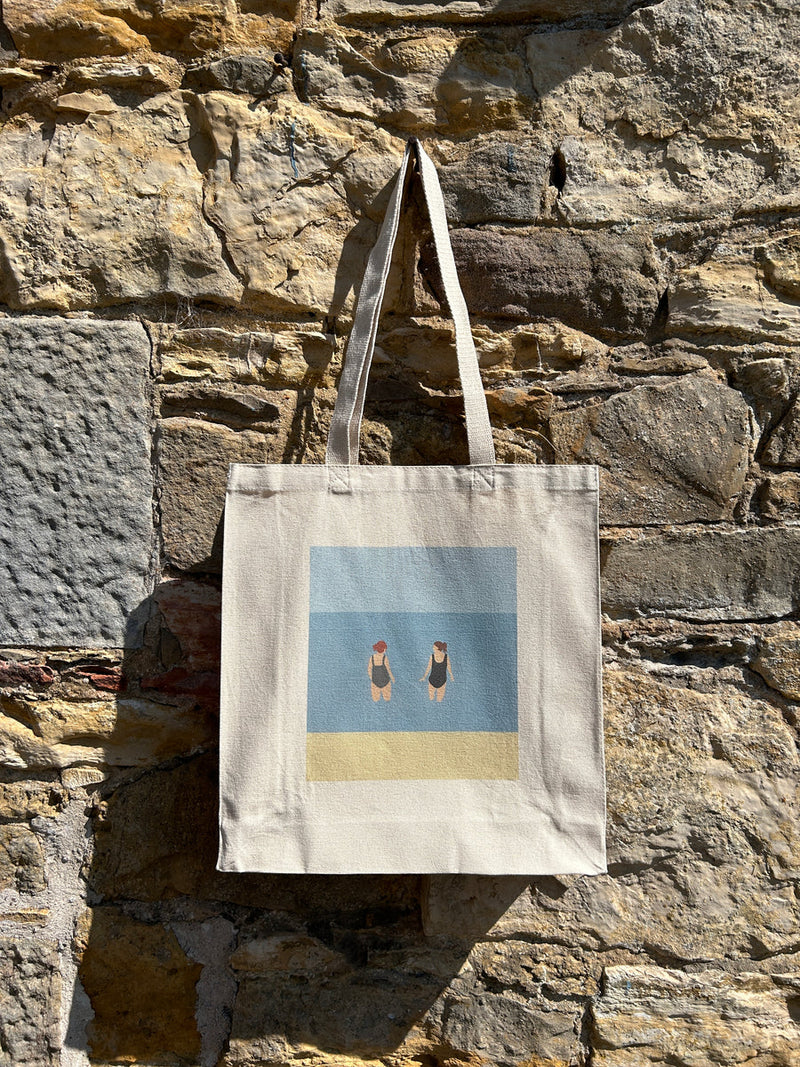 Chats in the Sea canvas tote bag