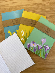 Daffodil lined A5 notebook