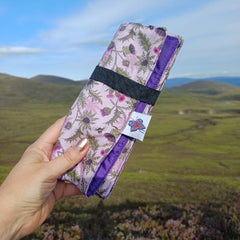 Waterproof sit mat - highland thistle print