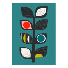 Midcentury Floral card