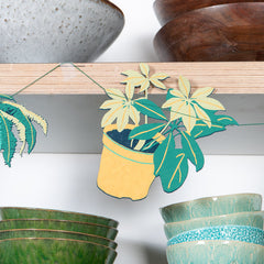 Paper garland - houseplant
