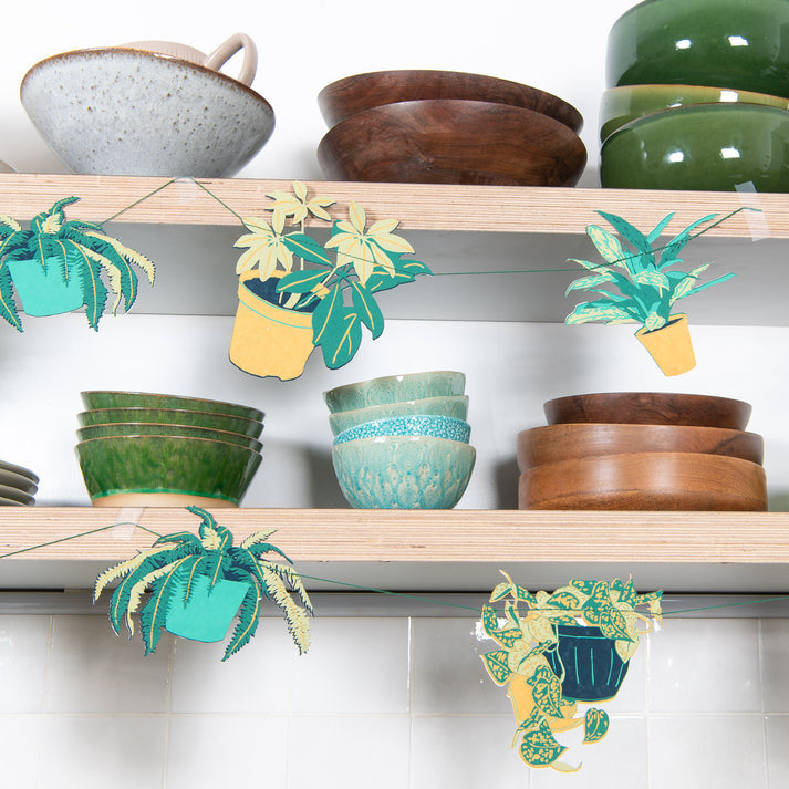 Paper garland - houseplant