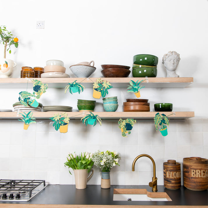 Paper garland - houseplant