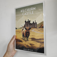 Kilchurn Castle A4 travel poster print
