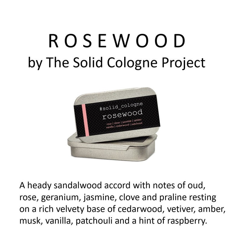 Solid cologne - Rosewood scent