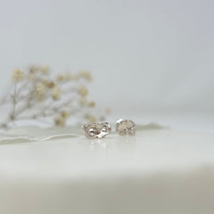 Sterling Silver Luna Pool Studs