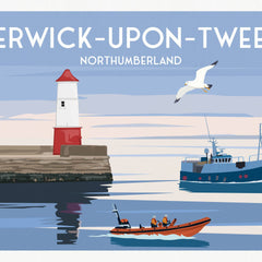 Berwick-Upon-Tweed A4 travel poster print