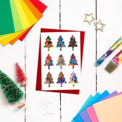 Multi Christmas trees card