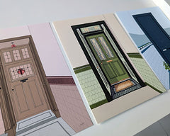 Tenement Door in Pink A4 print