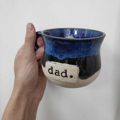 Hand thrown 'Dad' mug