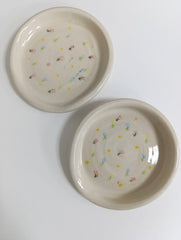 Ceramic spoon rest - hand painted floral