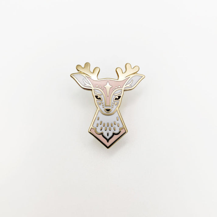 Enamel pin - Fairytale Deer (pink)