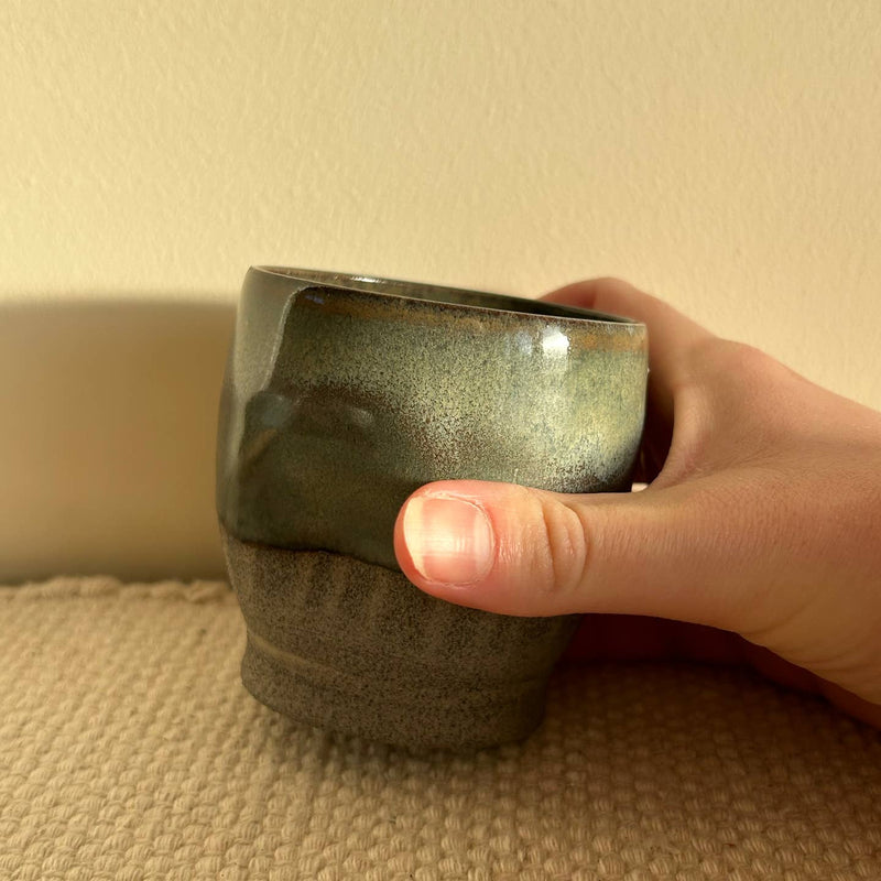 Blue midnight dimple coffee tumbler