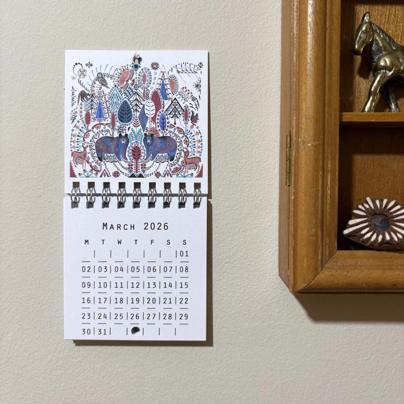 Mini wall calendar
