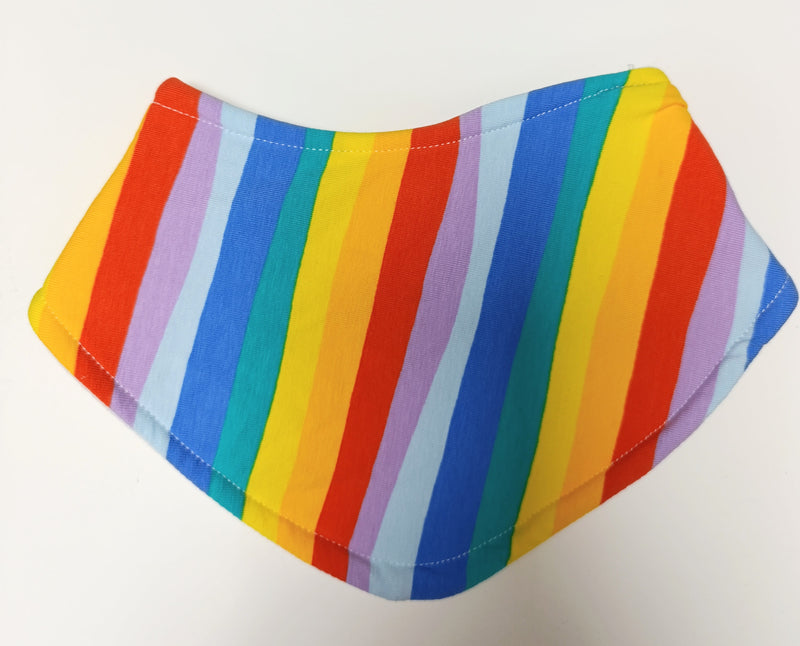 Bandana style bib - stripey print